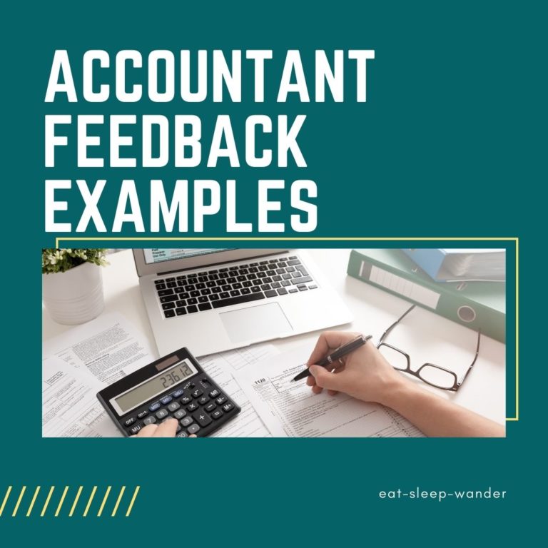 Accountant Feedback Examples Eat Sleep Wander