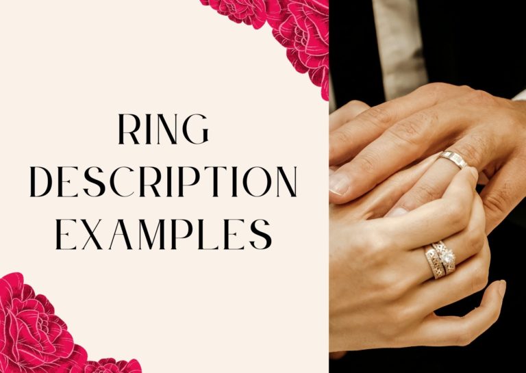 10 Ring Description Examples To Copy Paste Eat Sleep Wander