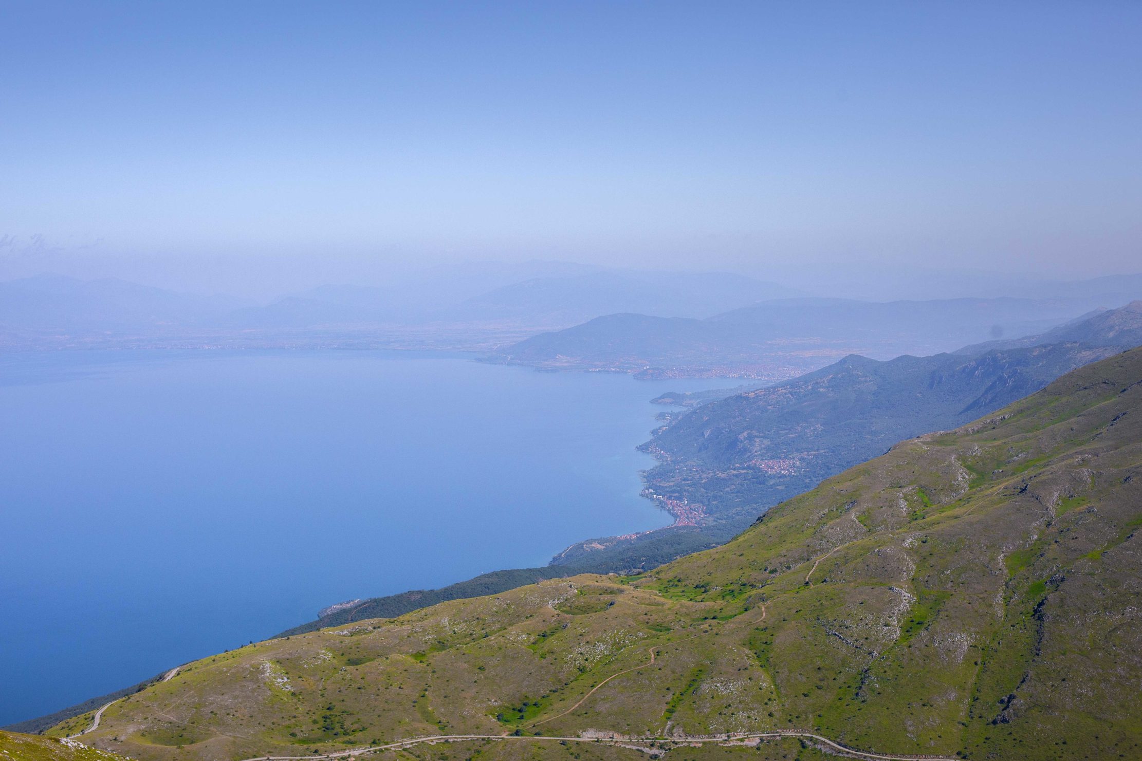 ohrid lake panoramic view