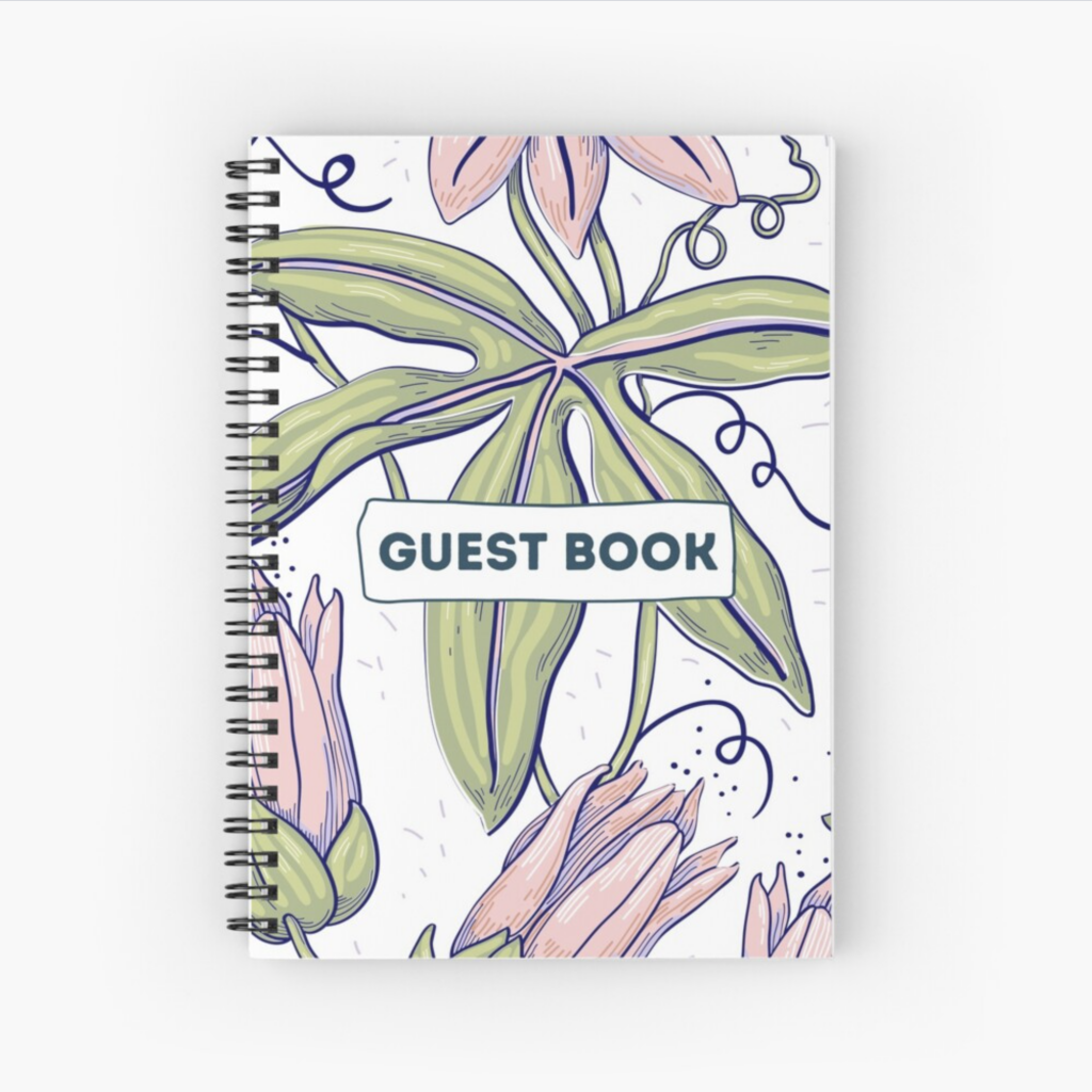 vacation rental guest book