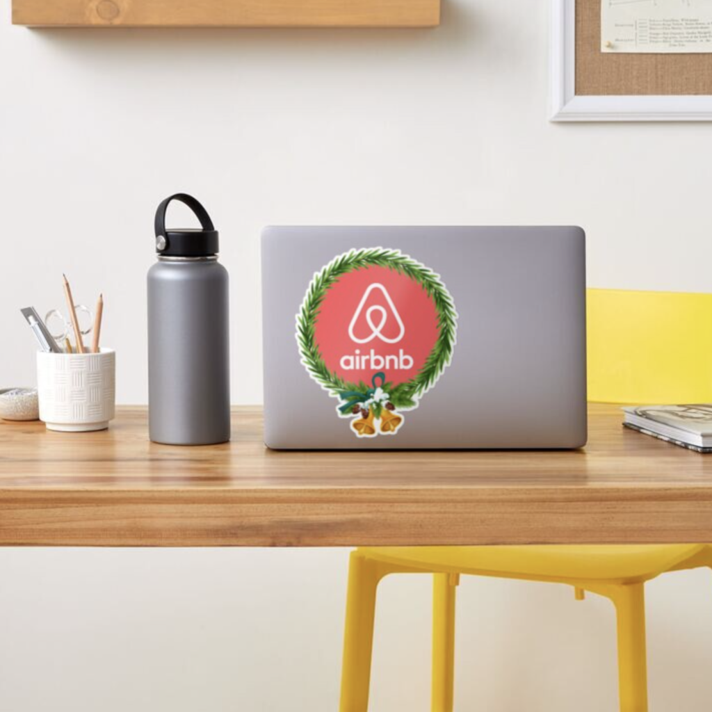 airbnb christmas sticker