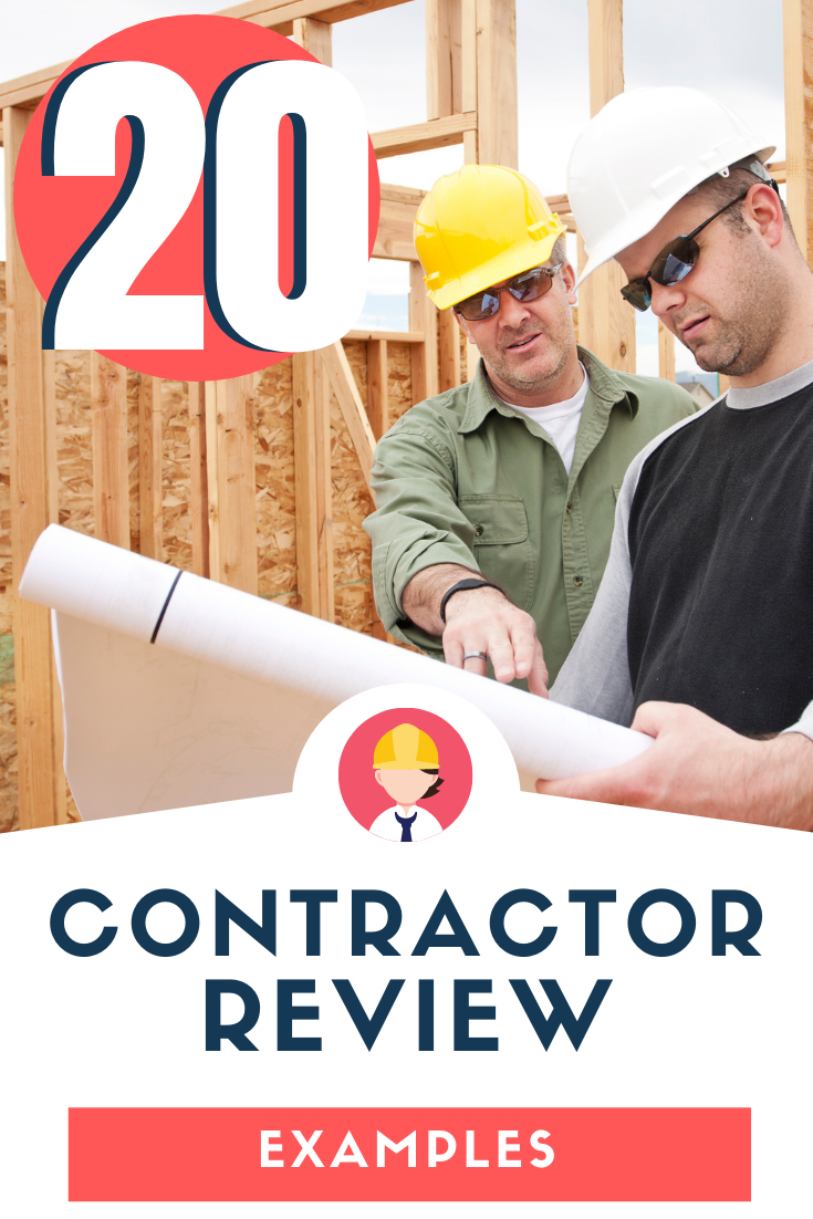 Contractor Review Examples