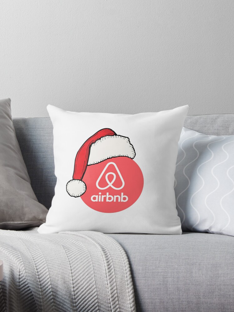 airbnb christmas pillow