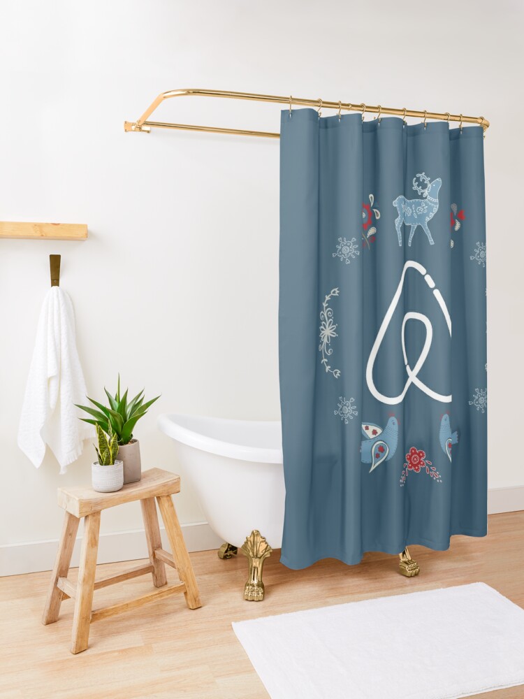 airbnb shower curtain