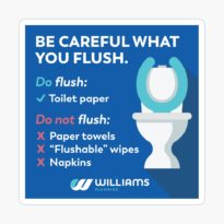 Do Not Flush Sign - FREE PRINTABLE for your Airbnb