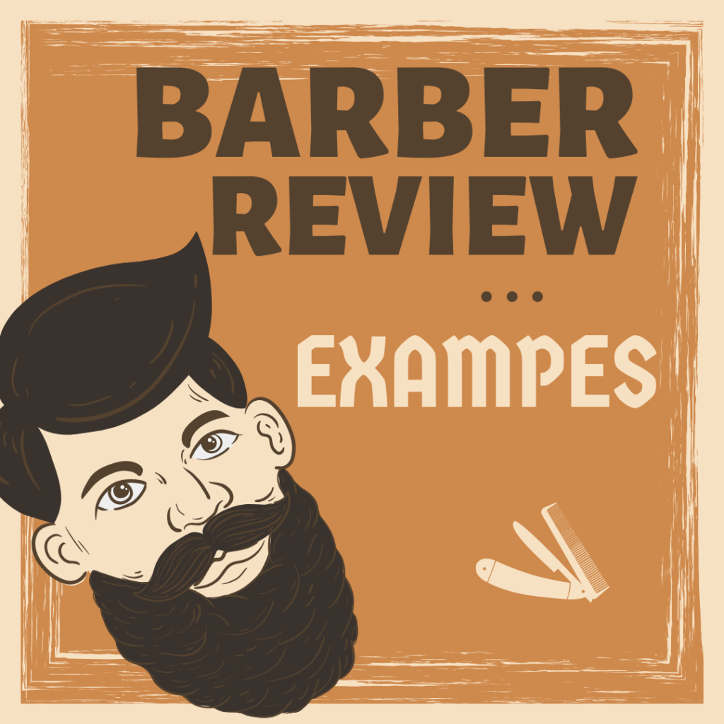 Barber review examples