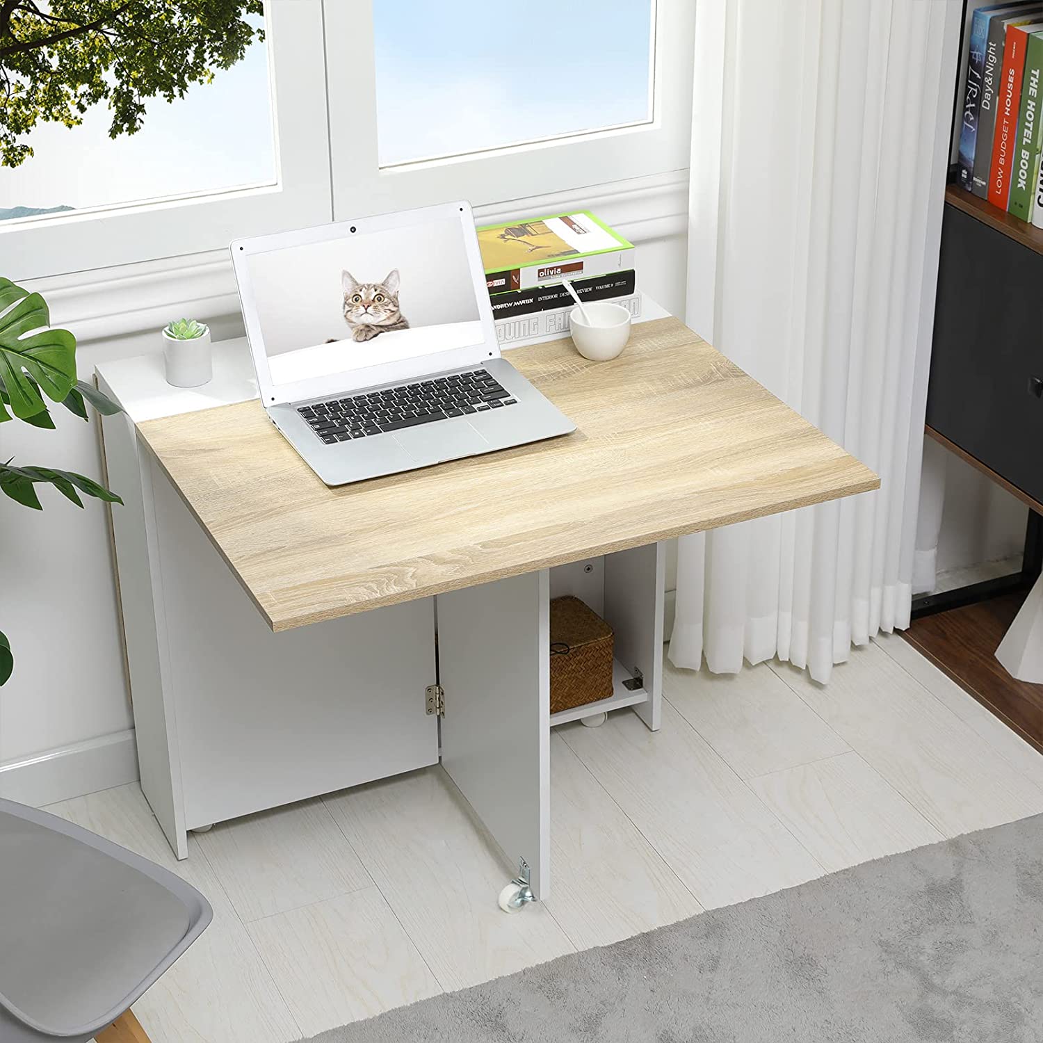 folding desk from small spaces