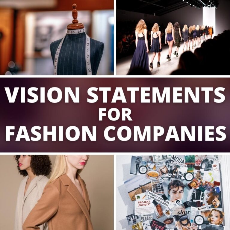 vision of clothing business plan