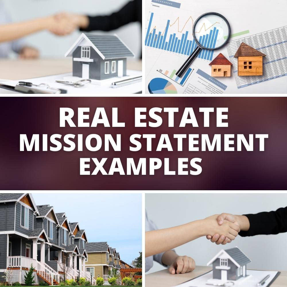 Real estate mission statement examples