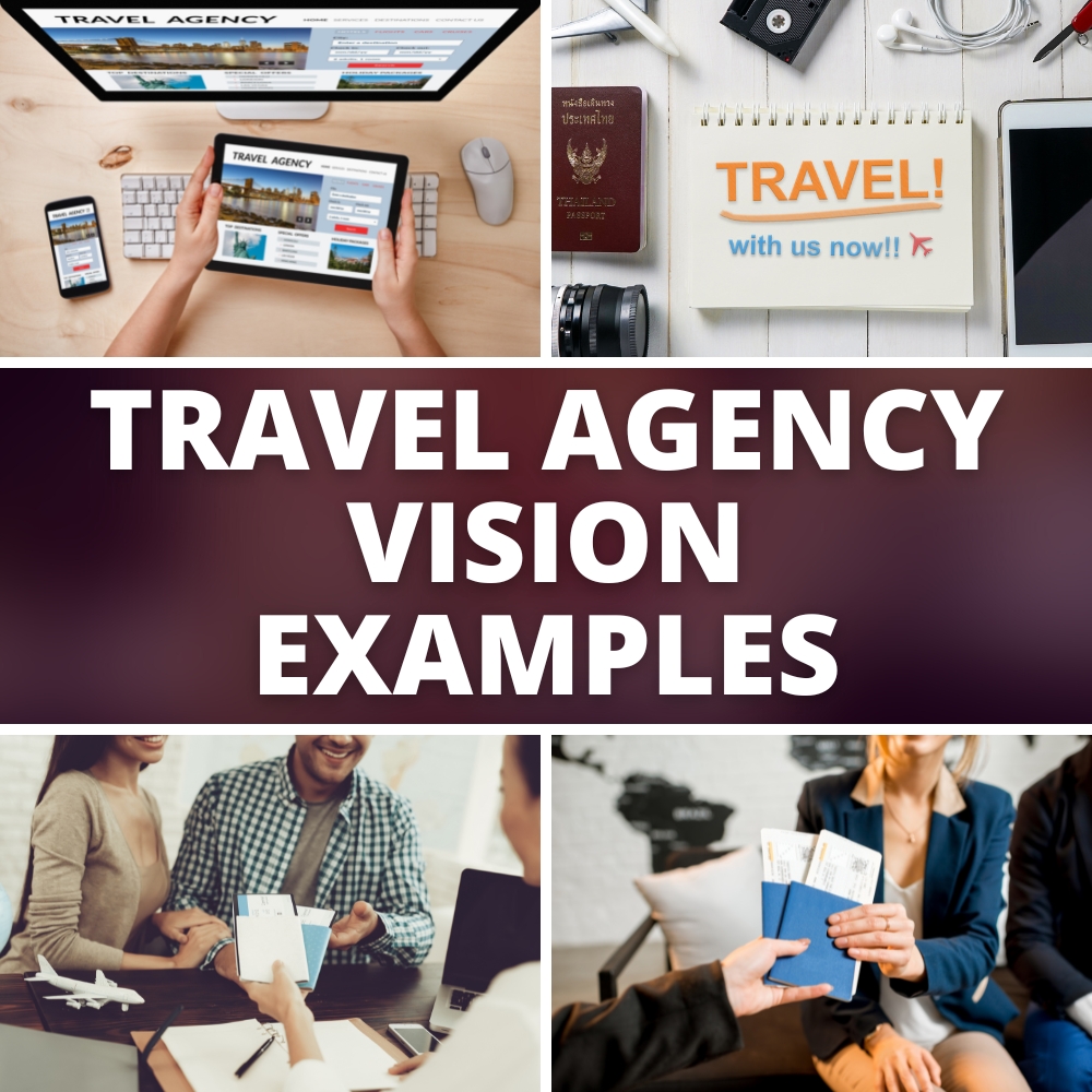 Travel agency vision examples