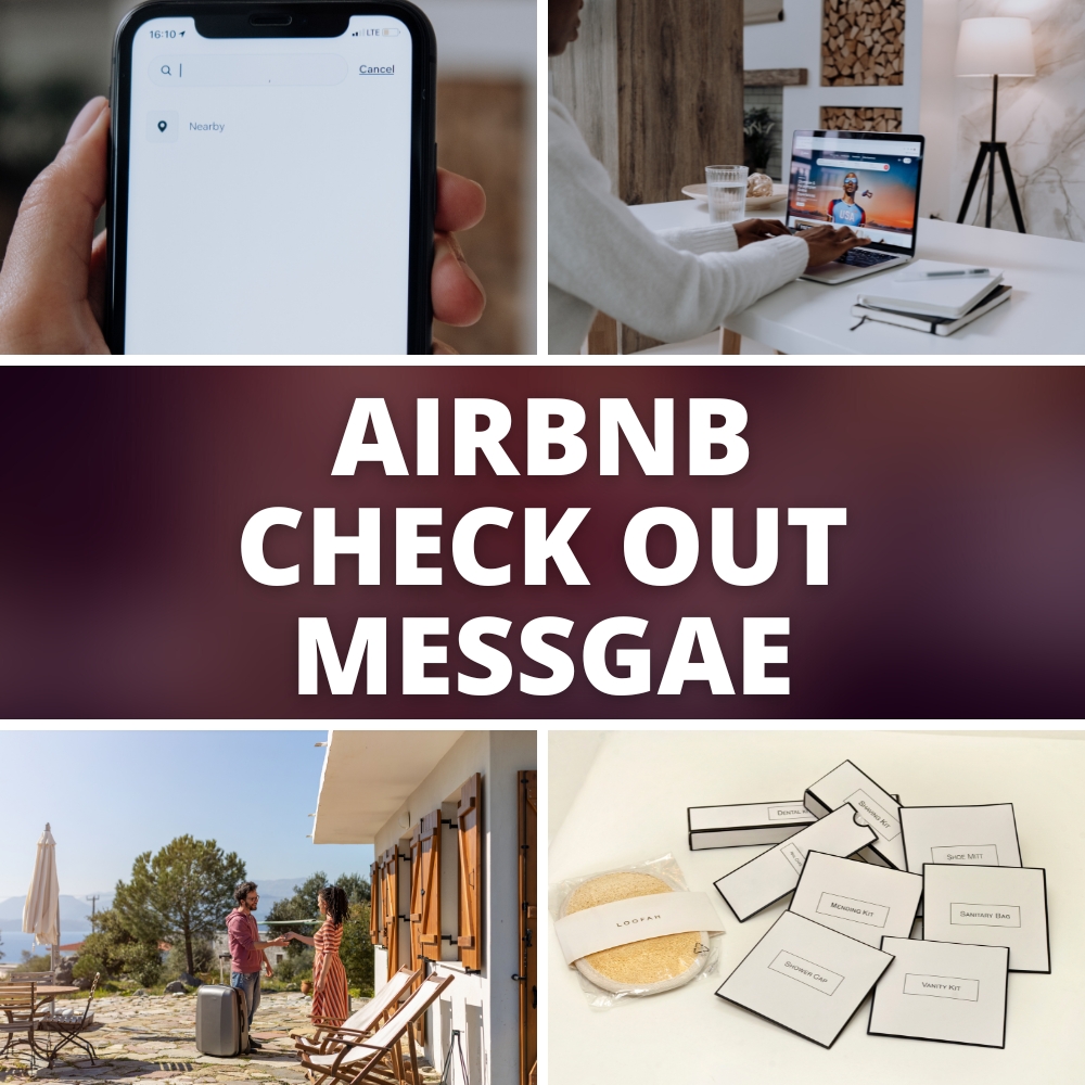 Airbnb check out message