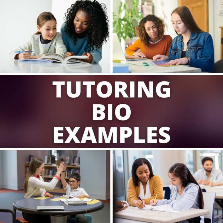 10 Tutoring BIO Examples • Eat, Sleep, Wander