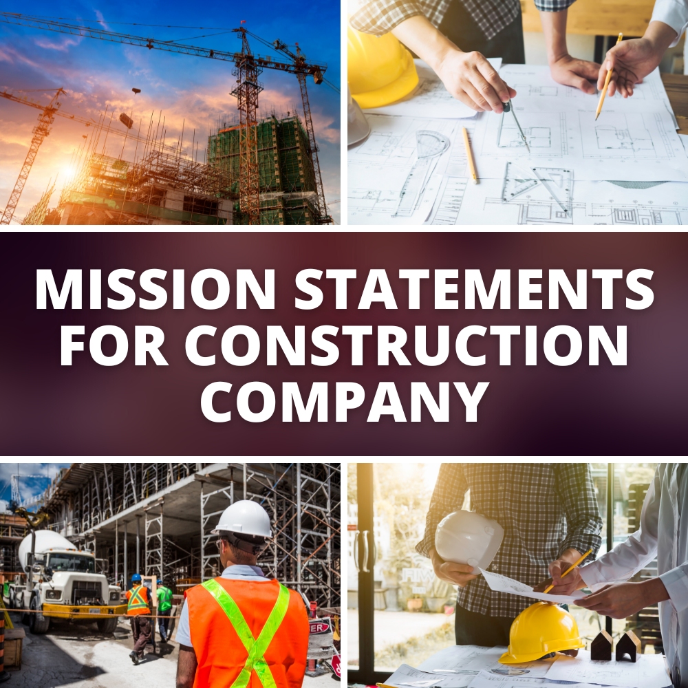 mission statements for construction company