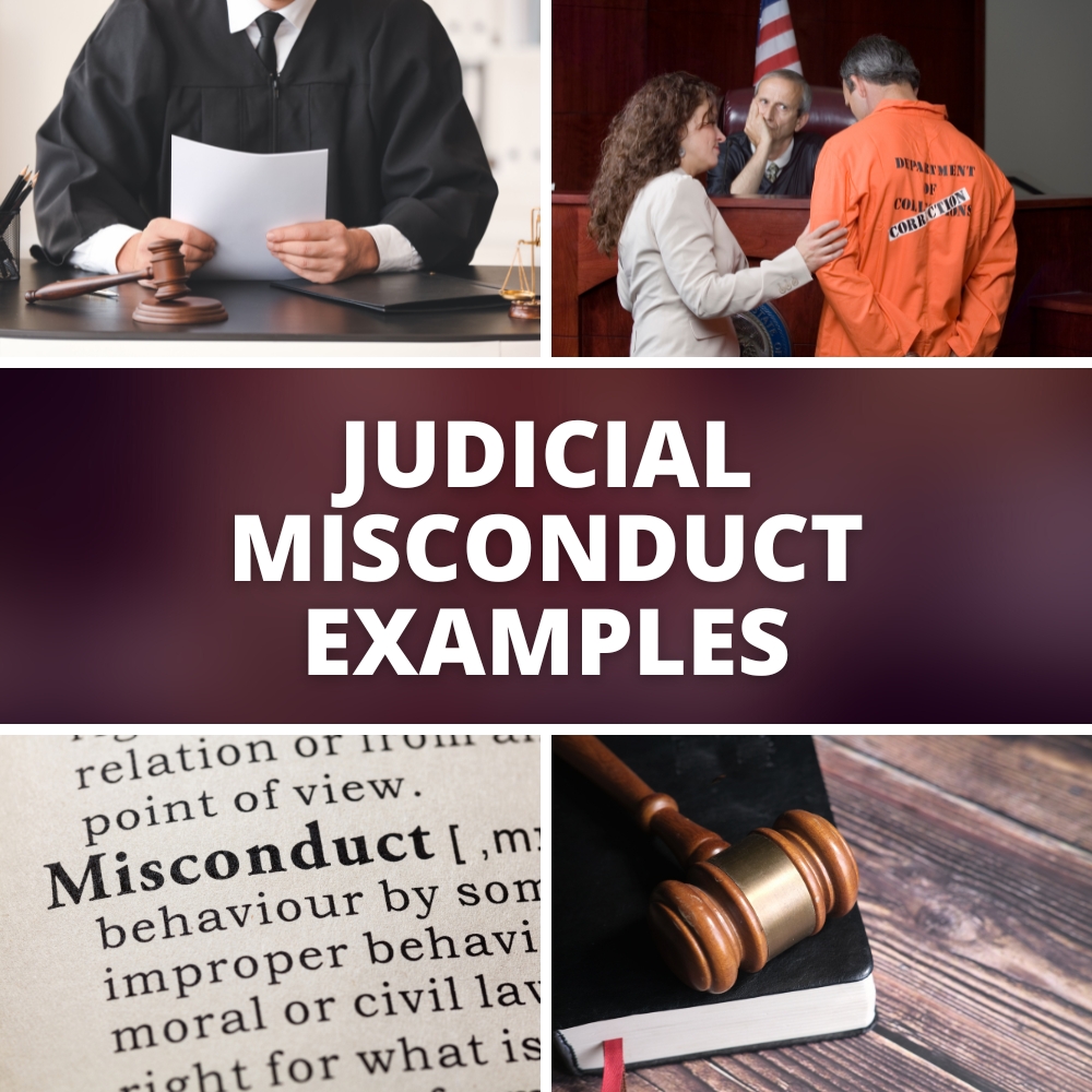 Judicial misconduct examples