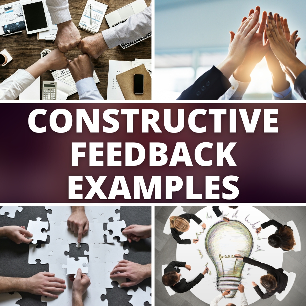 Constructive feedback examples